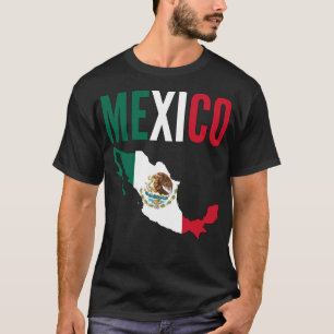T-shirt national de carte du Mexique
