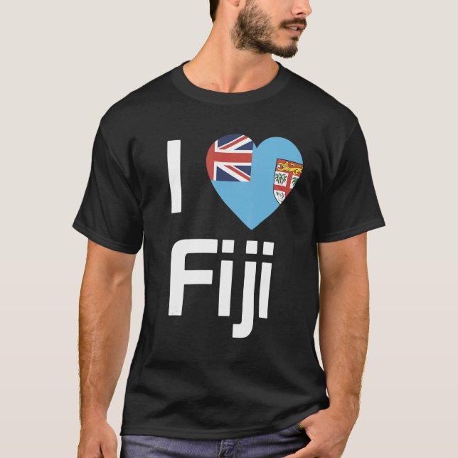 T-shirt National Flag of Fiji souvenir  for men women 3 (Devant)