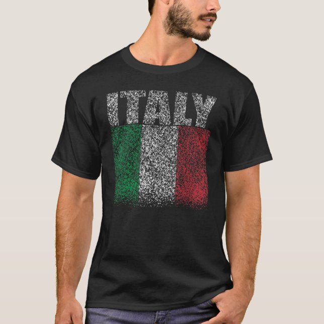 T-shirt National Flag of Italy souvenir  for men women 6 (Devant)