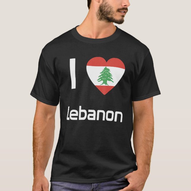 T-shirt National Flag of Lebanon souvenir  for men women 2 (Devant)
