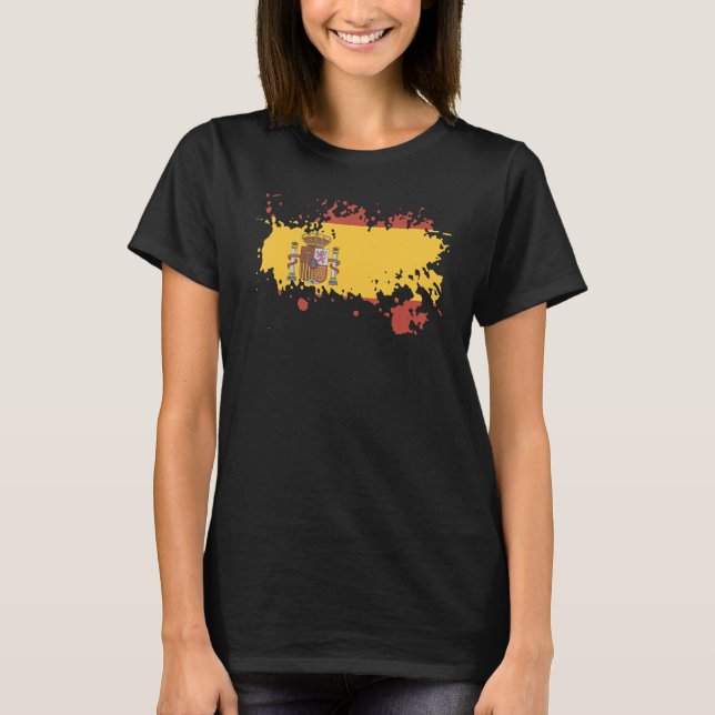 T-shirt National Flag of Spain souvenir   for men women (Devant)