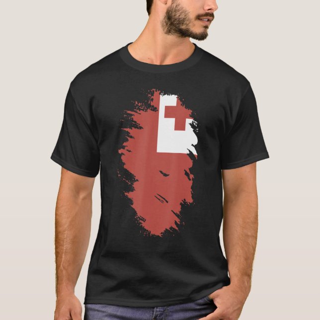 T-shirt National Flag of Tonga souvenir   for men women (Devant)