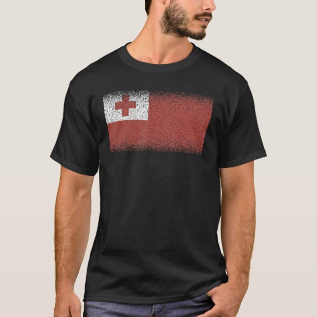 T-shirt National Flag of Tonga souvenir  for men women 1 (Devant)