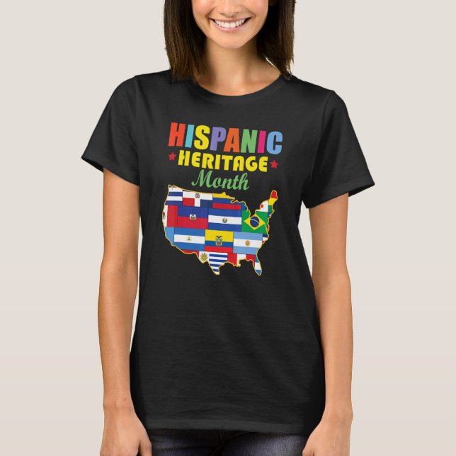 T-shirt National Hispanic Heritage Month (Devant)