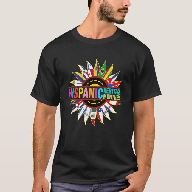 T-shirt National Hispanic Heritage Month Celebration Latin (Devant)