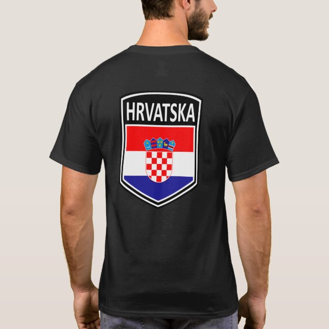 T-shirt National - Hrvatska (Dos)