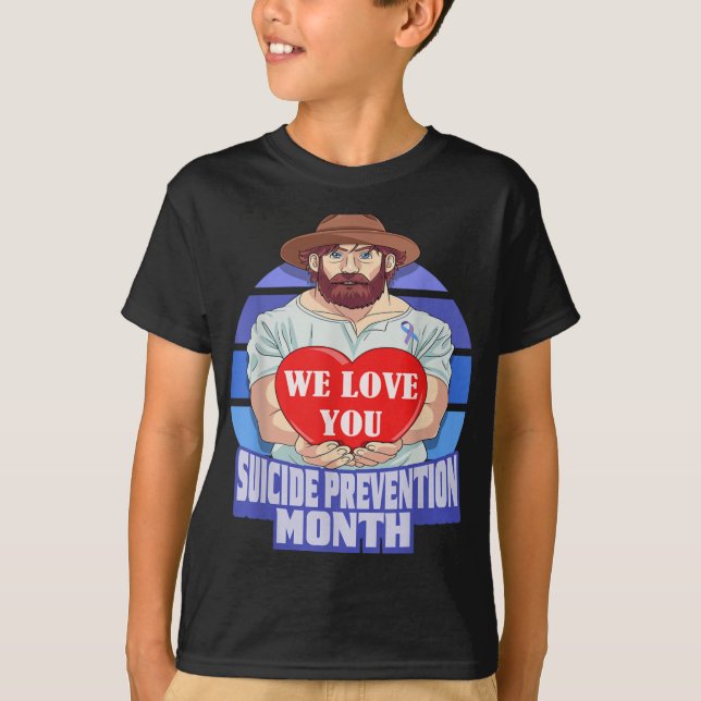 T-shirt National Suicide Prevention Month Concerned Dad Lo (Devant)