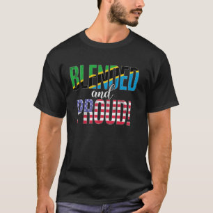 T-shirt Nationalité Fier Et Flime Moitié Tanzanienne Moiti