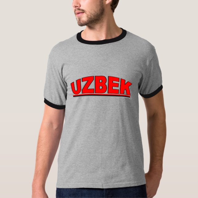 T-shirt Nationalités - "Ouzbékistan " (Devant)