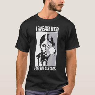 T-shirt Native America Mmiw Sensibilisation  Je Porte Du R