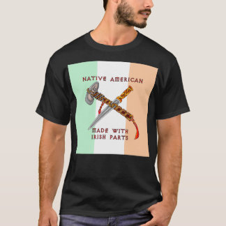 T-shirt Native American Fabriqué avec des pièces irlandais