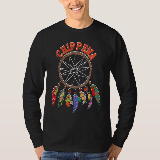 T-shirt Native american indian dreamcatcher  Feathered Boh (Devant)