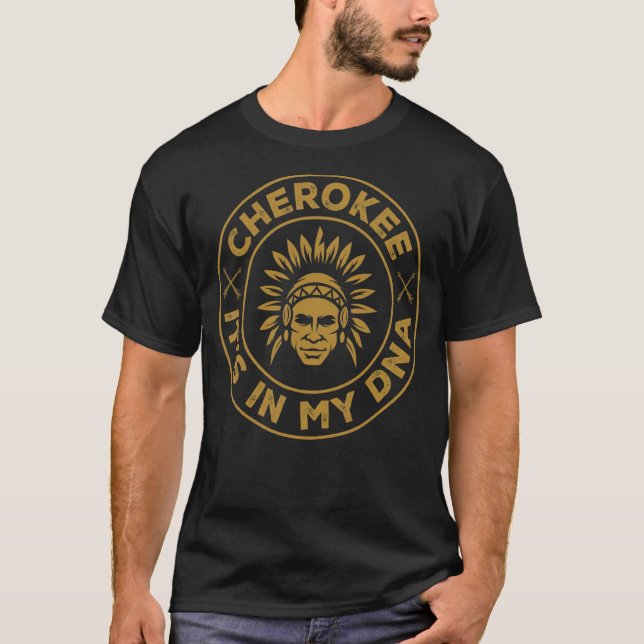 T-shirt Native American It's In My Dna Fondation originale (Devant)