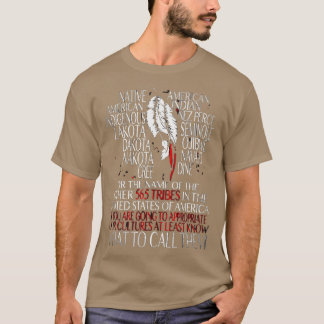 T-shirt Native american s No DAPL 