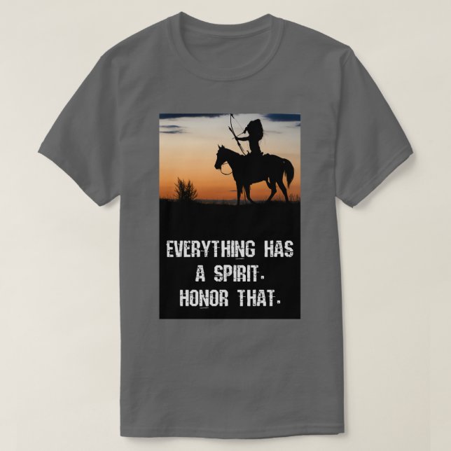 T-shirt Native american wisdom 1  (Design devant)