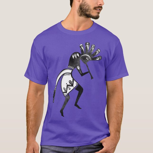 T-shirt Native Americans Culture - Dancing Kokopelli 1 (Devant)