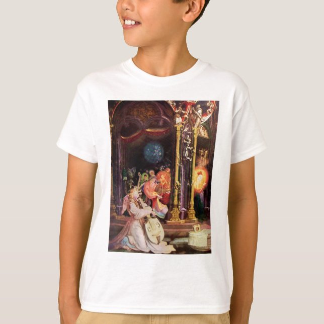 T-SHIRT NATIVITÉ, ANGES DE LA MUSIQUE - MAGIE DE NOËL (Devant)