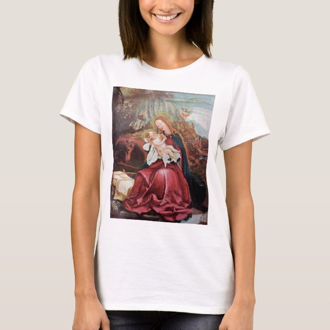 T-SHIRT NATIVITÉ AVEC ANGELS - MAGIE DE NOËL (Devant)