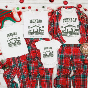 T-shirt Nativité chrétienne personnalisée Noël de famille