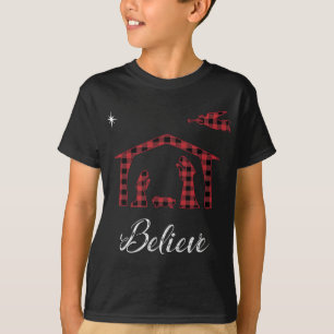 T-shirt Nativité de Noël Croire Jésus Naissance Buffalo Pl