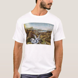 T-shirt Nativité, détail du paysage