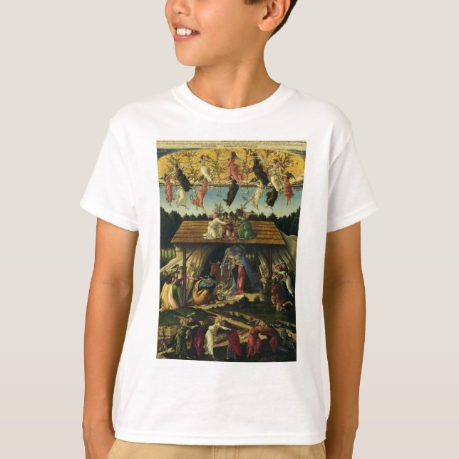T-shirt Nativité mystique par Sandro Botticelli (Devant)