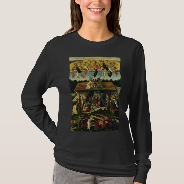 T-shirt Nativité mystique par Sandro Botticelli (Devant)