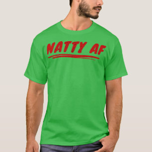 T-shirt Natty AF Natural Bodybuilding Fitness Red