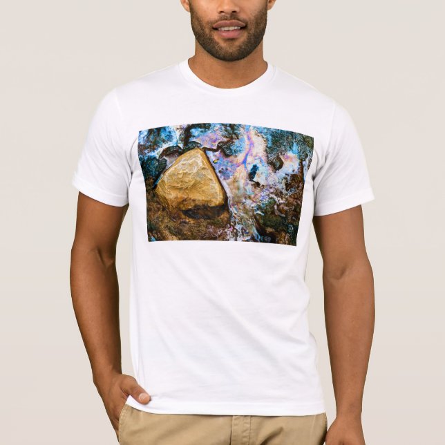T-shirt nature abstraite eau morte (Devant)