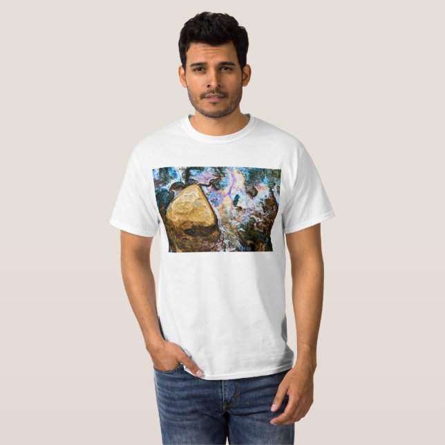 T-shirt nature abstraite eau morte (Devant entier)