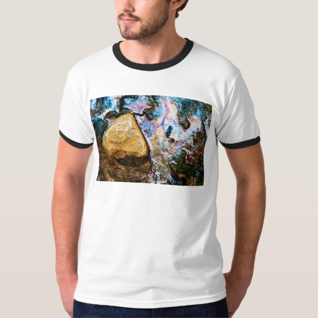 T-shirt nature abstraite eau morte (Devant)