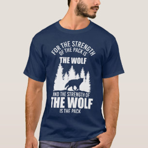 T-shirt Nature animale de loup-garou Famille de prédateurs