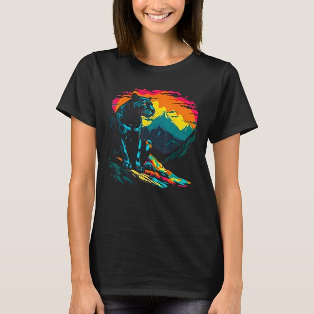 T-shirt Nature Black Panther (Devant)