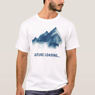 T-shirt Nature Chargement... Montagnes Abstraites