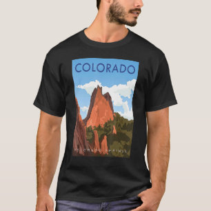 T-shirt Nature Colorado Springs Colorado Mountain Garden O