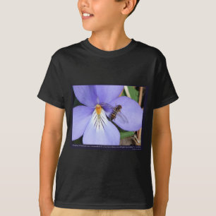 T-shirt Nature des oiseaux de pied de violette d'amour