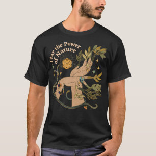 T-shirt Nature Druid Dnd Dice Botanique Mains Et Étoiles F