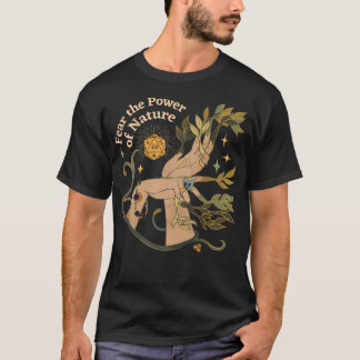 T-shirt Nature Druid Dnd Dice Botanique Mains Et Étoiles F