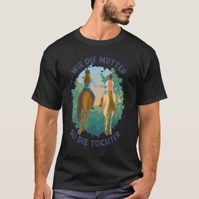 T-shirt Nature du cheval de cavalier (Devant)