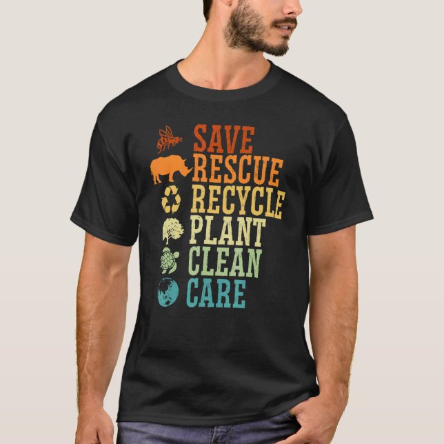 T-shirt Nature écologiste Recycler Mère Terre Da (Devant)