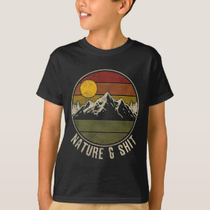 T-shirt Nature Et - Drôle Vintage Montagnes Randonnée Camp
