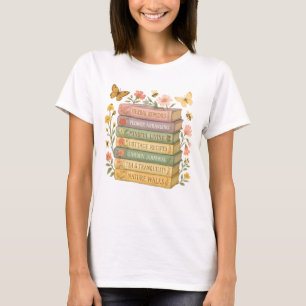 T-shirt Nature et livre Lover Botanique Stack