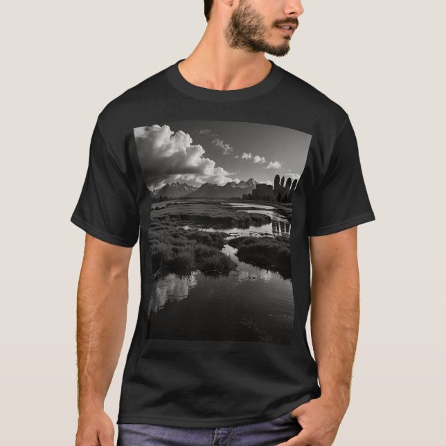 T-shirt Nature et progrès : un équilibre délicat (Devant)