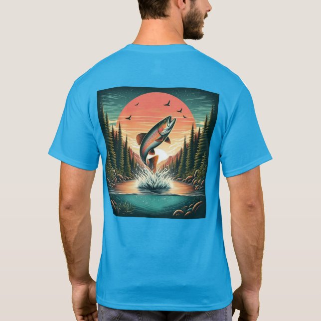 T-shirt Nature extérieure de la truite (Dos)