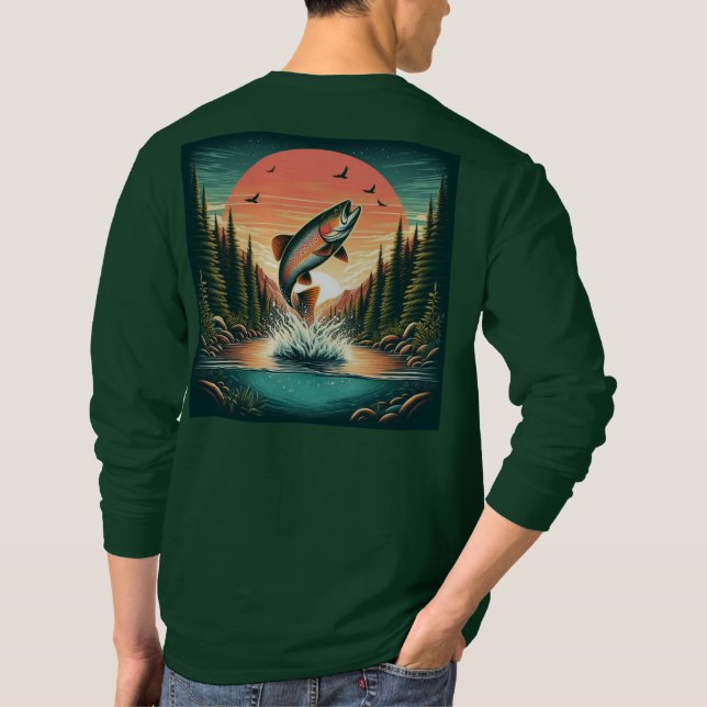 T-shirt Nature extérieure de la truite (Dos)