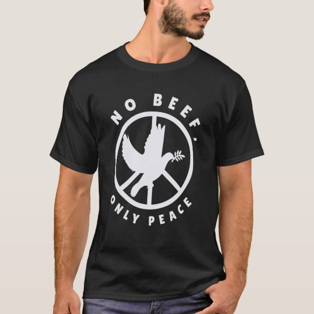 T-shirt Nature Fan Peace Sign Dove Nature Positivity Bird (Devant)
