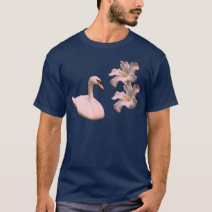 T-shirt Nature Fleur De Cygne Et Hibiscus