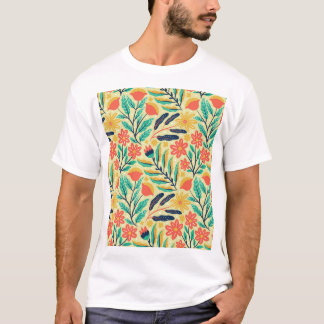 T-shirt Nature Foliage : Floral Motif sans joint.