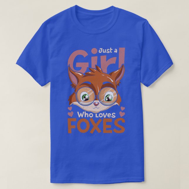 T-shirt Nature Forêt Animal Juste Une Fille Qui Aime Les R (Design devant)