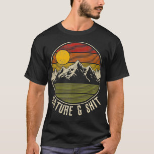T-shirt Nature Funny Montagnes Vintages Randonnée Camping 
